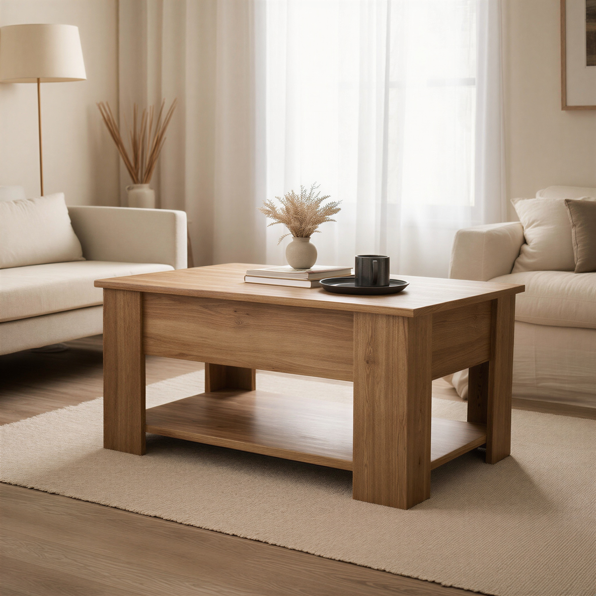 EDEN | Table basse en bois avec plateau relevable