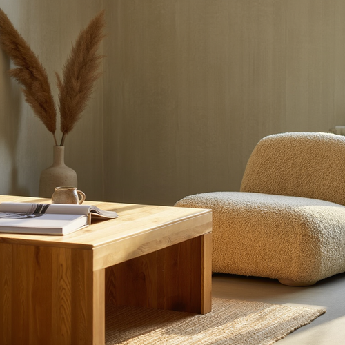 Table basse en bois carré | Gabrielle