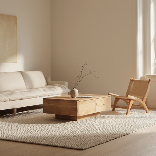 Table basse en bois avec rangements | Gasparine