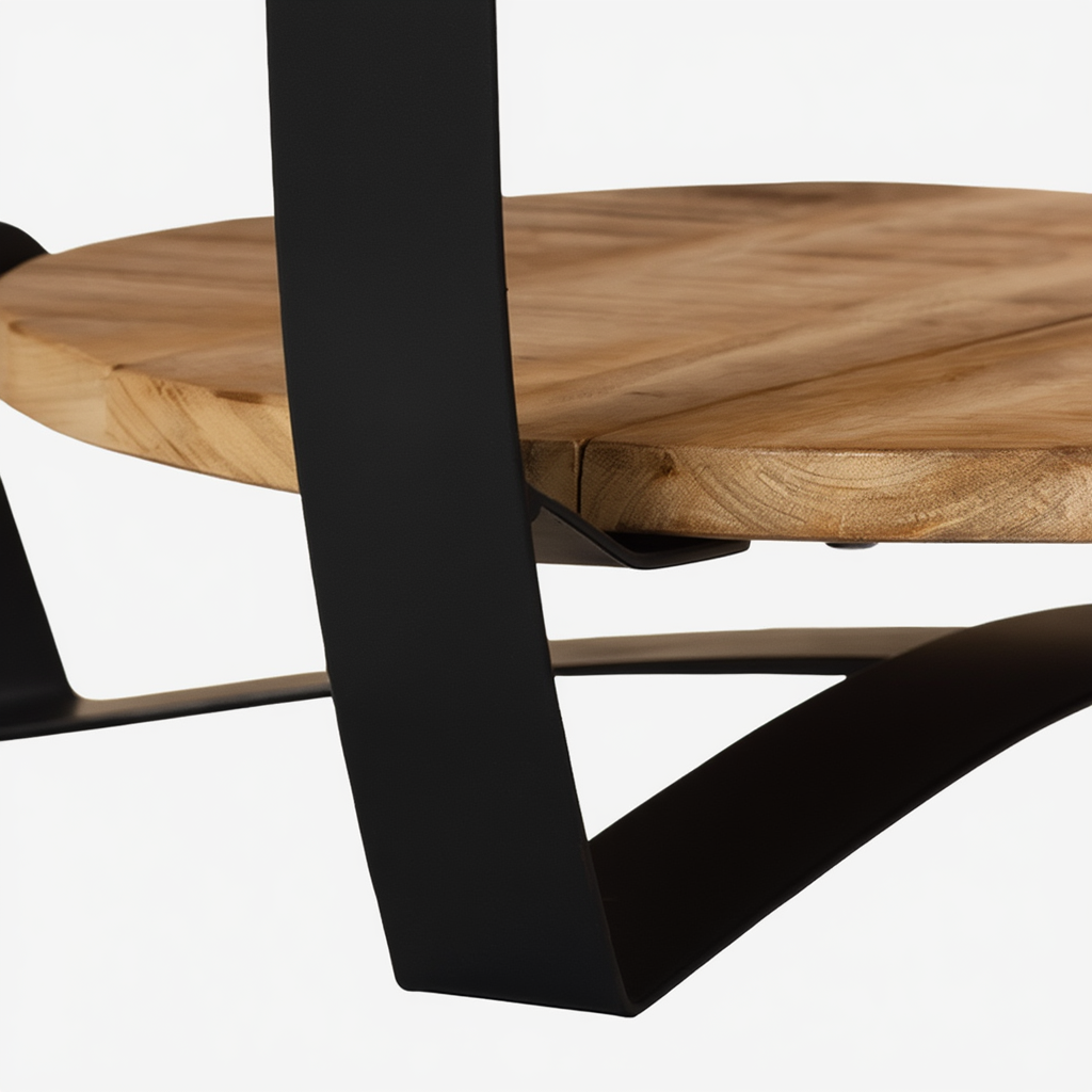 Table basse en bois et métal noir | Rona